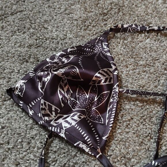 New With Tag La Senza Size Small Satin Triangle Bralette - Picture 5 of 11